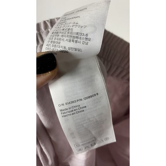 COS Straight-Leg Tailored Linen Pants Lilac Purple Women's 4 Casual Pull On - Picture 8 of 10